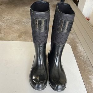 Coach rain boots